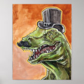 Dapper Dinosaur Poster (Vorne)