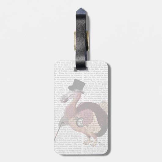 Dapper Dodo Gepäckanhänger (Rückseite vertikal)