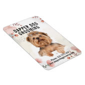 Dapper Dog Grooming Business Magnet (Rechte Seite)