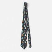 Dapper Dogs in Bow Ties and Top Hats Pattern  Krawatte (Vorderseite)