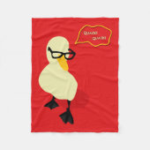 Dapper Duck Fleecedecke (Vorderseite)