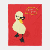 Dapper Duck Fleecedecke (Vorderseite)