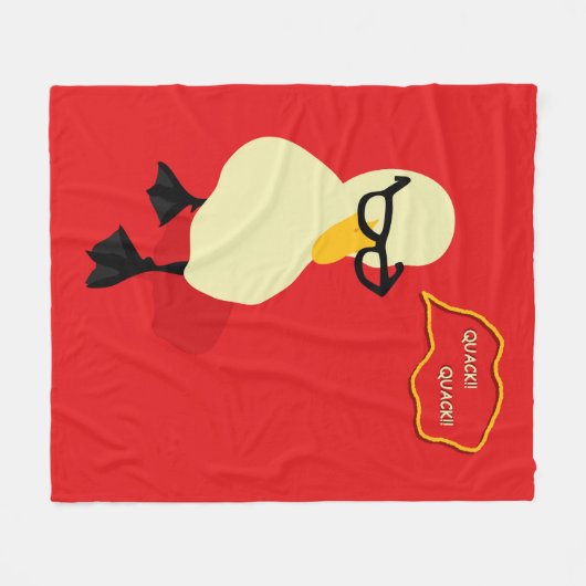 Dapper Duck Fleecedecke (Vorderseite (Horizontal))