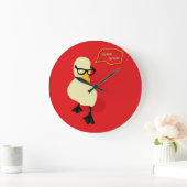 Dapper Duck Große Wanduhr (Zuhause)