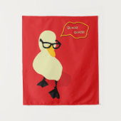 Dapper Duck Wandteppich (Vorderseite)