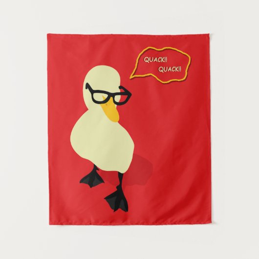 Dapper Duck Wandteppich (Vorderseite)