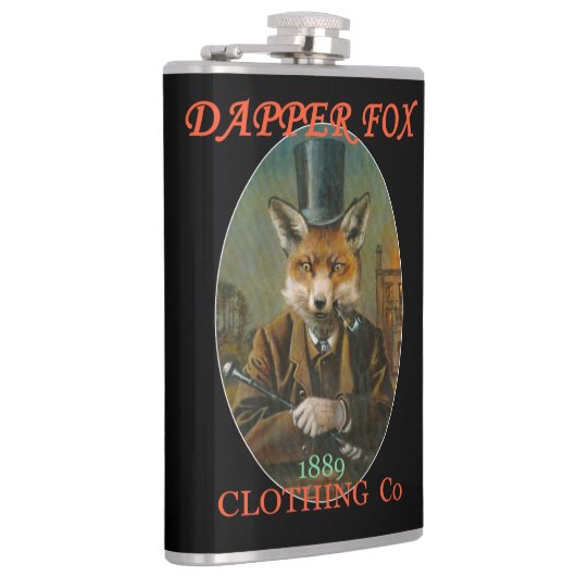 Dapper Fox Vintag Flask Flachmann (Rechts)