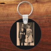 Dapper Frankenstein Wedding Day - Monster Hallowee Schlüsselanhänger (Vorderseite)