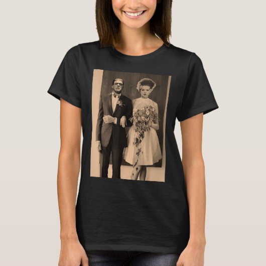 Dapper Frankenstein Wedding Day - Monster Hallowee T-Shirt (Vorderseite)