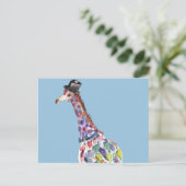 Dapper Giraffe Postkarte (Stehend Vorderseite)
