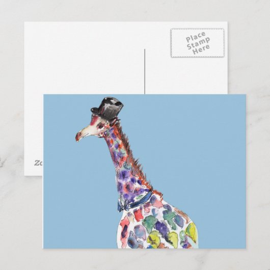 Dapper Giraffe Postkarte (Vorne/Hinten)