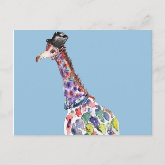 Dapper Giraffe Postkarte (Vorderseite)