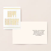 Dapper Gold Foil "GLÜCKLICH GEBURTSTAG!" Karte (Anzeige)