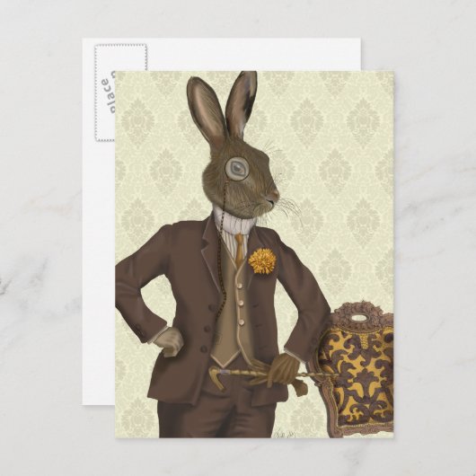 Dapper Hare 2 Postkarte (Vorne/Hinten)