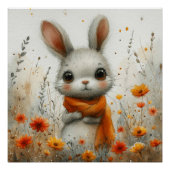 Dapper Hare: Ein bisschen Whimsy Bunny Poster (Vorderseite)