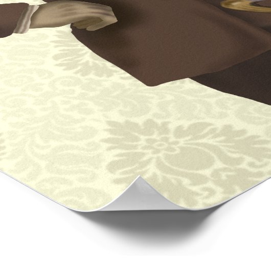 Dapper Hare Poster (Ecke)