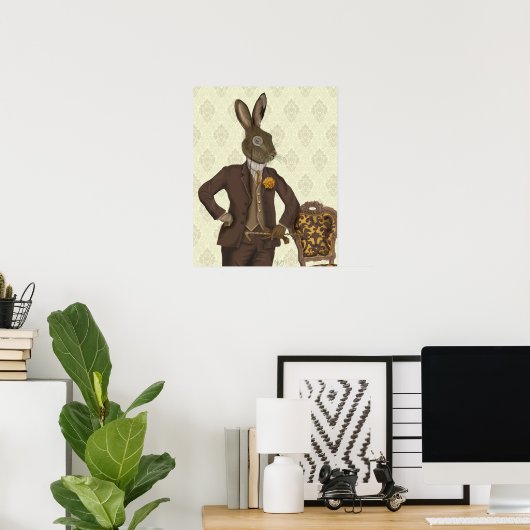 Dapper Hare Poster (Heimbüro)