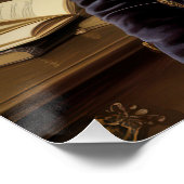 Dapper Husky Gentleman with Bow Tie | Office Poster (Ecke)