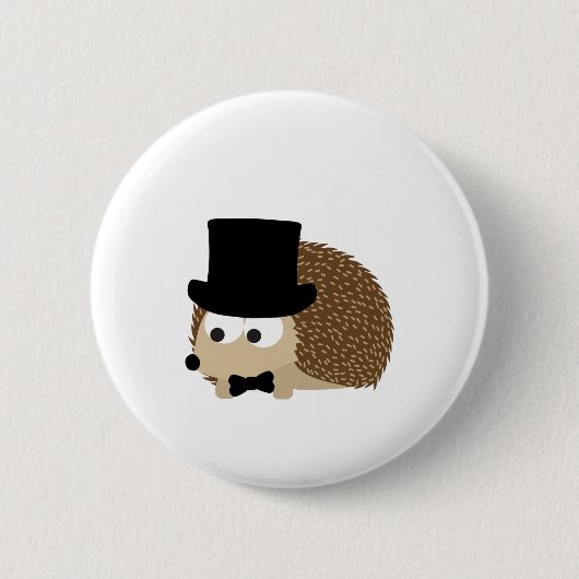 Dapper Igel Button (Vorderseite)