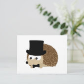 Dapper Igel Postkarte (Stehend Vorderseite)