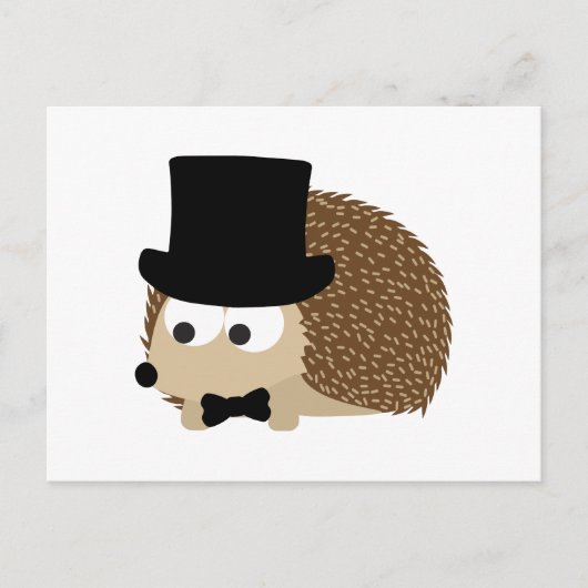 Dapper Igel Postkarte (Vorderseite)
