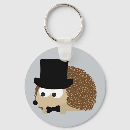 Dapper Igel Schlüsselanhänger (Vorderseite)