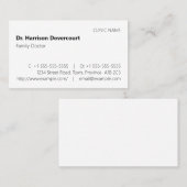 Dapper, konservative Visitenkarte (Vorne/Hinten)