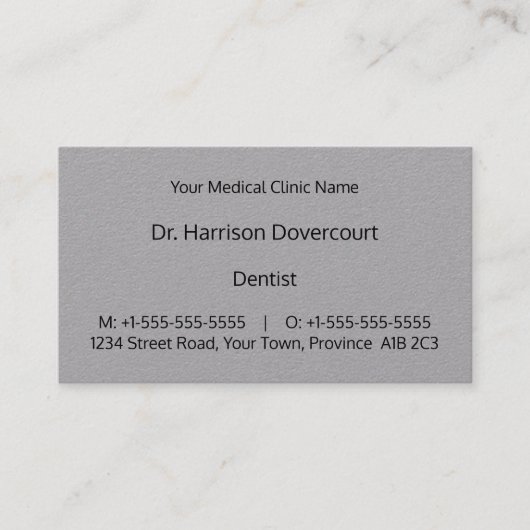 Dapper Medical Beruflich Business Card Visitenkarte (Vorderseite)