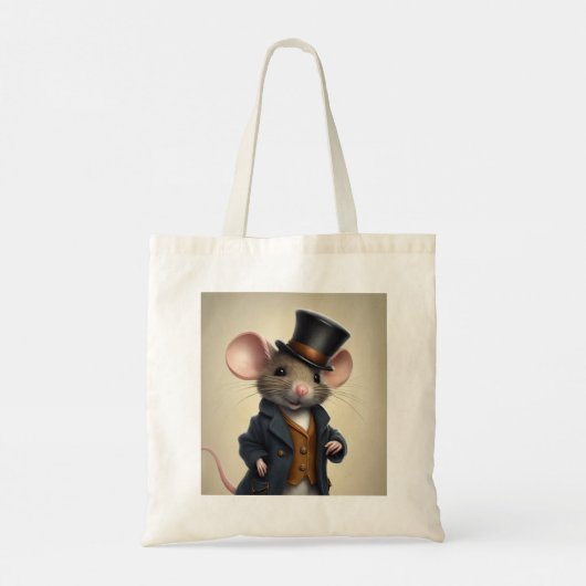Dapper Mouse Tote Bag Tragetasche (Rückseite)