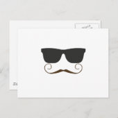 Dapper Mustache Postkarte (Vorne/Hinten)