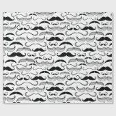 Dapper Mustaches Wrapping Paper Geschenkpapier (Flach)