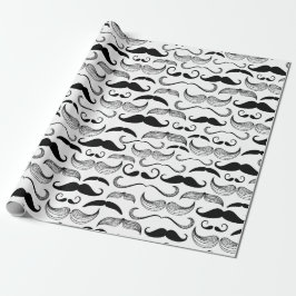 Dapper Mustaches Wrapping Paper Geschenkpapier