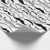 Dapper Mustaches Wrapping Paper Geschenkpapier (Ecke)