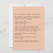 Dapper Oaster Bunny Dog Einladung (Rückseite)