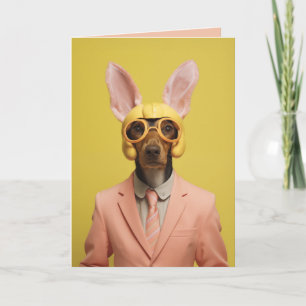 Dapper Oaster Bunny Dog Einladung