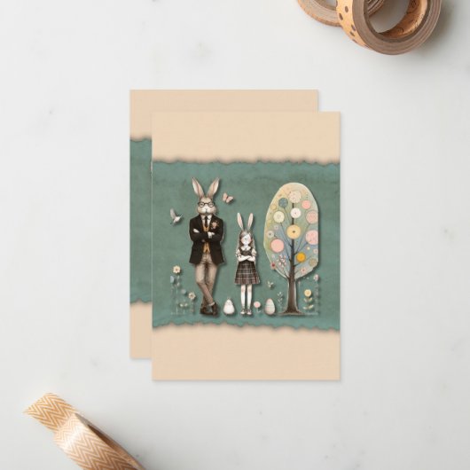 Dapper Oaster Mitteilungskarte (Vorderseite/Rückseite Beispiel)