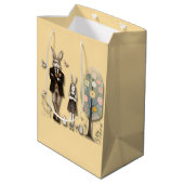 Dapper Oaster Mittlere Geschenktüte (Rückseite Schrägansicht)