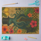 Dapper Octopus Gentleman Nautical Decoupage Seidenpapier (Basteln)