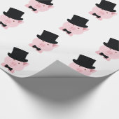 Dapper Pig Geschenkpapier (Ecke)