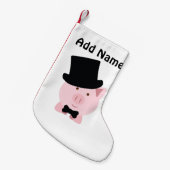 Dapper Pig Kleiner Weihnachtsstrumpf (Vorderansicht (hängend))