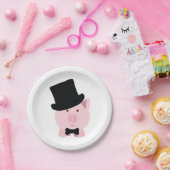 Dapper Pig Pappteller (Party)