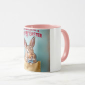Dapper Pocket Bunny mit Bow Krawatte Tasse (VorderseiteRechts)