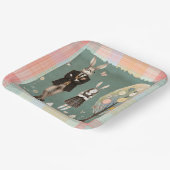 Dapper Rabbit Paper Plates Pappteller (Gewinkelt)