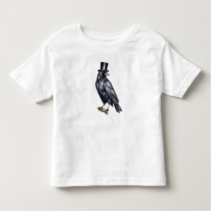 Dapper Raven in Bloom Kleinkind T-shirt