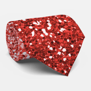 Dapper Red Ombre Sparkle Neck Tie Krawatte