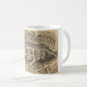 Dapper Skeleton (Calavera Catrina) (Eleganter Schä Kaffeetasse (VorderseiteRechts)