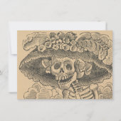 Dapper Skeleton (Calavera Catrina) (Eleganter Schä Karte (Vorderseite)