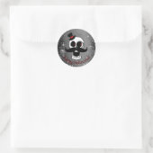 Dapper Skull Runder Aufkleber (Tasche)