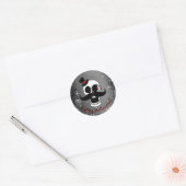 Dapper Skull Runder Aufkleber (Umschlag)