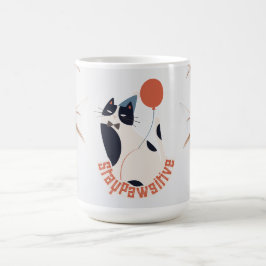 Dapper Tuxedo Cat Celebration 15oz Large Coffee Mu Kaffeetasse